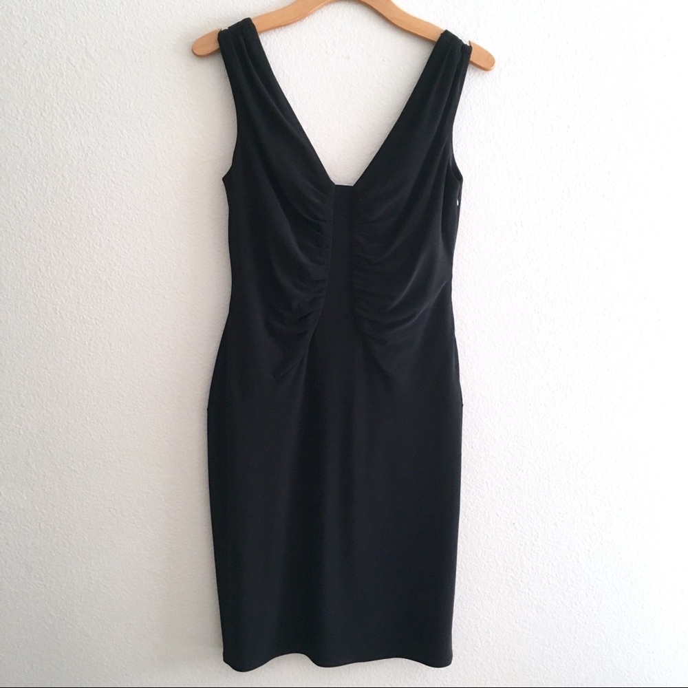 Laundry Shelli Segal Black Sleeveless Dress Sz 8P